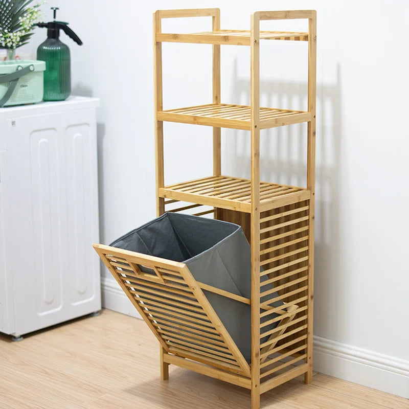 OLEVO Dirty Clothes Storage Basket Bathroom Bamboo Cloth Folding Dirty Clothes Basket For Home Use Laundry Basket Hogar New